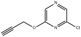 2-CHLORO-6-(PROP-2-YN-1-YLOXY)PYRAZINE Struktur