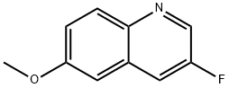 3-fluoro-6-methoxyquinoline Struktur