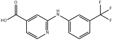 2-{[3-(trifluoromethyl)phenyl]amino}isonicotinic acid Struktur