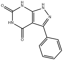 1H-Pyrazolo[3,4-d]pyriMidine-4,6(5H,7H)-dione, 3-phenyl- Struktur