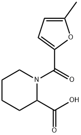 1-(5-METHYL-FURAN-2-CARBONYL)-PIPERIDINE-2-CARBOXYLIC ACID Struktur