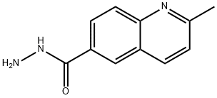 6-Quinolinecarboxylicacid,2-methyl-,hydrazide(9CI) Struktur