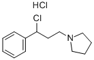 1-(3-CHLORO-3-PHENYLPROPYL)PYRROLIDINE HYDROCHLORIDE Struktur