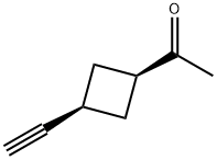 Ethanone, 1-(3-ethynylcyclobutyl)-, cis- (9CI) Struktur