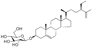 25,26-Dehydro β-Sitosterol β-D-Glucoside Struktur