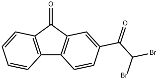 2-(DIBROMOACETYL)-9H-FLUOREN-9-ONE Struktur