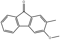 3-methoxy-2-methyl-fluoren-9-one Struktur