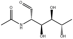 2-(Acetylamino)-2,6-dideoxy-L-glucose Struktur