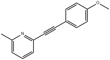 2-(4-methoxyphenylethynyl)-6-methylpyridine Struktur