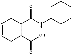 6-CYCLOHEXYLCARBAMOYL-CYCLOHEX-3-ENECARBOXYLIC ACID Struktur