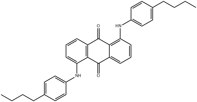 1,5-bis[(4-butylphenyl)amino]anthraquinone Struktur