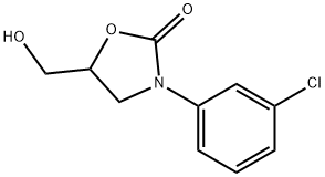 3-(m-Chlorophenyl)-5-(hydroxymethyl)oxazolidin-2-one Struktur