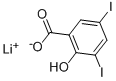 LITHIUM 3,5-DIIODOSALICYLATE Struktur