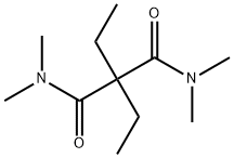 2,2-Diethyl-N,N,N',N'-tetramethylpropanediamide Struktur