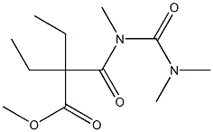 2-[[[(Dimethylamino)carbonyl](methyl)amino]carbonyl]-2-ethylbutanoic acid methyl ester Struktur