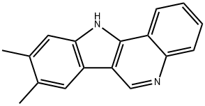 11H-Indolo(3,2-c)quinoline, 8,9-dimethyl- Struktur