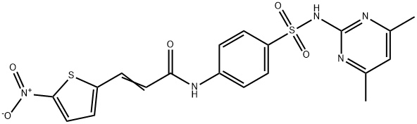 3-(5-Nitro-2-thiophene)acrylic Acid SulfadiMidine AMide Struktur