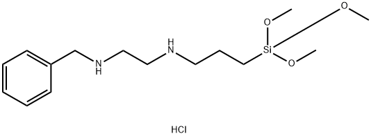 N-benzyl-N'-[3-(trimethoxysilyl)propyl]ethylenediamine monohydrochloride Struktur