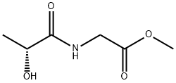 Glycine, N-[(2R)-2-hydroxy-1-oxopropyl]-, methyl ester (9CI) Struktur