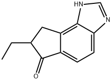 Indeno[4,5-d]imidazol-6(1H)-one, 7-ethyl-7,8-dihydro- (9CI) Struktur