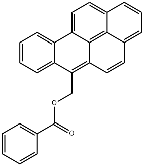 6-BENZOYLOXYMETHYLBENZO(A)PYRENE Struktur