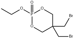 5,5-bis(bromomethyl)-2-ethoxy-1,3,2-dioxaphosphorinane 2-oxide Struktur