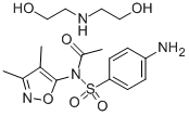 Sulfisoxazole Diolamine Struktur