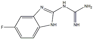 Guanidine, (5-fluoro-1H-benzimidazol-2-yl)- (9CI) Struktur