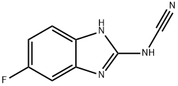 Cyanamide, (5-fluoro-1H-benzimidazol-2-yl)- (9CI) Struktur