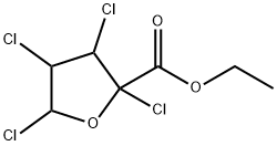 ethyl 2,3,4,5-tetrachlorotetrahydro-2-furoate Struktur