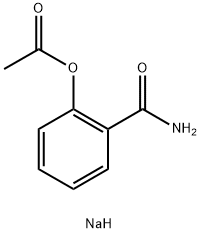 Sodium salicylamide-O-acetate Struktur