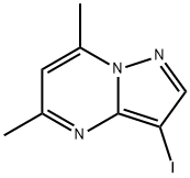 5,7-Dimethyl-3-iodopyrazolo[1,5-a]pyrimidine Struktur