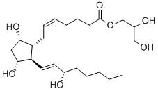 9ALPHA-11ALPHA, 15S-TRIHYDROXY-PROSTA-5Z, 13E-DIEN-1-OIC ACID, 1-GLYCERYL ESTER Struktur