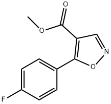 4-Isoxazolecarboxylicacid,5-(4-fluorophenyl)-,methylester(9CI) Struktur