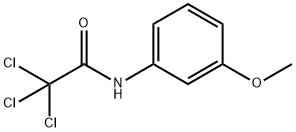 2,2,2-Trichloro-N-(3-methoxyphenyl)acetamide Struktur