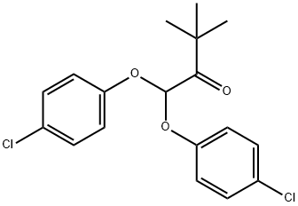 1,1-Di(4-chlorophenoxy)-3,3-dimethylbutan-2-one Struktur