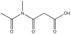 Propanoic acid, 3-(acetylmethylamino)-3-oxo- (9CI) Struktur