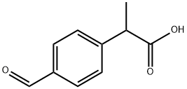 (2RS)-2-(4-FORMYLPHENYL)PROPANOIC ACID Struktur