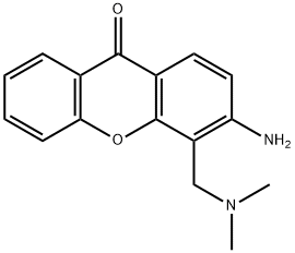 3-Amino-4-[(dimethylamino)methyl]-9H-xanthen-9-one Struktur