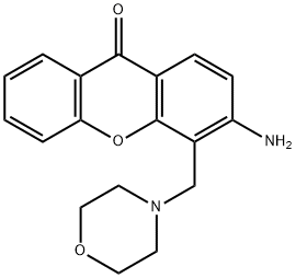 3-Amino-4-morpholinomethyl-9H-xanthen-9-one Struktur