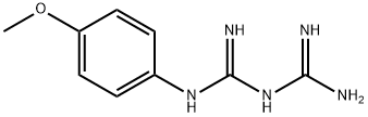 1-(p-methoxyphenyl)-biguanid Struktur