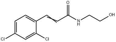 N-(2-Hydroxyethyl)-3-(2,4-dichlorophenyl)propenamide Struktur