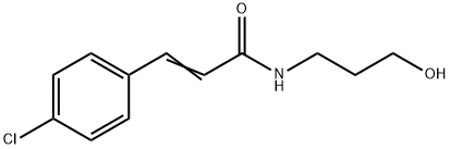 N-(3-Hydroxypropyl)-3-(4-chlorophenyl)propenamide Struktur