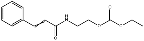 N-[2-(Ethoxycarbonyloxy)ethyl]-3-phenylpropenamide Struktur