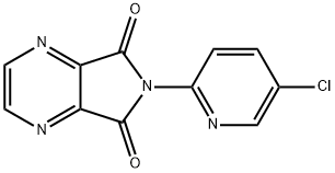 6-(5-氯-2-吡啶基)-5H-吡咯并[3,4-b]吡嗪-5,7(6H)-二酮, 43200-82-4, 結構式