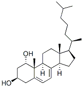 cholesta-5,7-diene-1 alpha,3 beta-diol Struktur