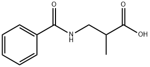 3-(benzoylamino)-2-methylpropionic acid Struktur