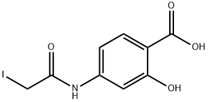 4-IODOACETAMIDOSALICYLIC ACID Struktur