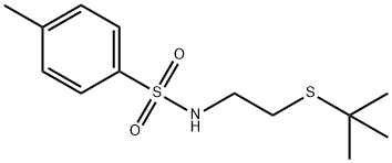 N-[2-(tert-butylsulfanyl)ethyl]-4-methylbenzenesulfonamide Struktur