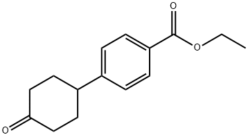 Ethyl 4-(4-oxocyclohexyl)benzoate Struktur